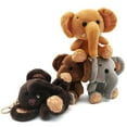 thumbnail image 3 of Mini Elephant Plush Stuffed Doll Pendant Keychain Key Chain Holder Bag Decor, 3 of 8
