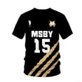 thumbnail image 4 of Vêtements de Basketball Été 2025, Vêtements de Volleyball Football, T-shirt Décontracté à Manches Courtes Col Rond Imprimé Mode, 4 of 5
