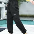 thumbnail image 5 of GYRATEDREAM Cargo Pants for Girls Pink Cargo Jogger Pants Casual Girl's Elastic Waist Cargo Pants with Pockets 3-13T, 5 of 5
