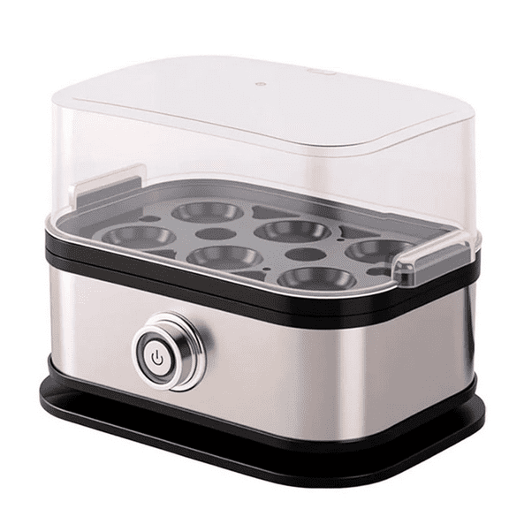 Halreactody Stainless Steel Egg Cooker, Halreactody Smart Egg Cooker with Auto Shut, Stainless Steel Egg cooker to Easily Boil eggs (1Pcs)