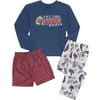 Boy's Football Three-Piece Pajama Set