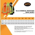 thumbnail image 6 of Pioneer Waterproof FR Oil & Chemical Resistant Rain Work Safety Jacket - Hi-Vis Lightweight Coat  Yellow/Green, 2XL, 6 of 9