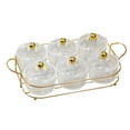 thumbnail image 4 of Platos De Aperitivos De Lujo Bandeja De Condimentos De Usos Múltiples Con Soporte Para Dulces De Picnic Transparente 6 Tazones Sunnimix Bandeja de condimentos, 4 of 8