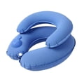 thumbnail image 2 of Inflatable Travel Neck Pillow, Press To Inflate Air Cushion, Double Layer Ergonomic Neck Support Pillow For Airplane Car Train Office Travel Rest Portable Head Support, 2 of 5
