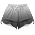thumbnail image 6 of VBVC Women's Drawstring 2-in-1 Athletic Shorts , High Waisted Running Shorts For Women,Ladies' Double Layer Active Shorts with Pockets,Black,S-2XL, 6 of 7
