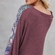 thumbnail image 3 of Blusa con Estampado Bohemio sin Espalda con Cuello en V para Mujer Suéter Informal con Abertura Lateral de Corte Holgado de Manga Larga ANGGREK  Otros, 3 of 6