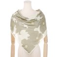 thumbnail image 2 of INSPIRE CHIC Women Floral Contrast Color Square Scarf, 35 Large Silk Feeling Satin Scarves Head Wrap Bandanas Khaki Beige 90x90cm/35.4x35.4 inches, 2 of 6
