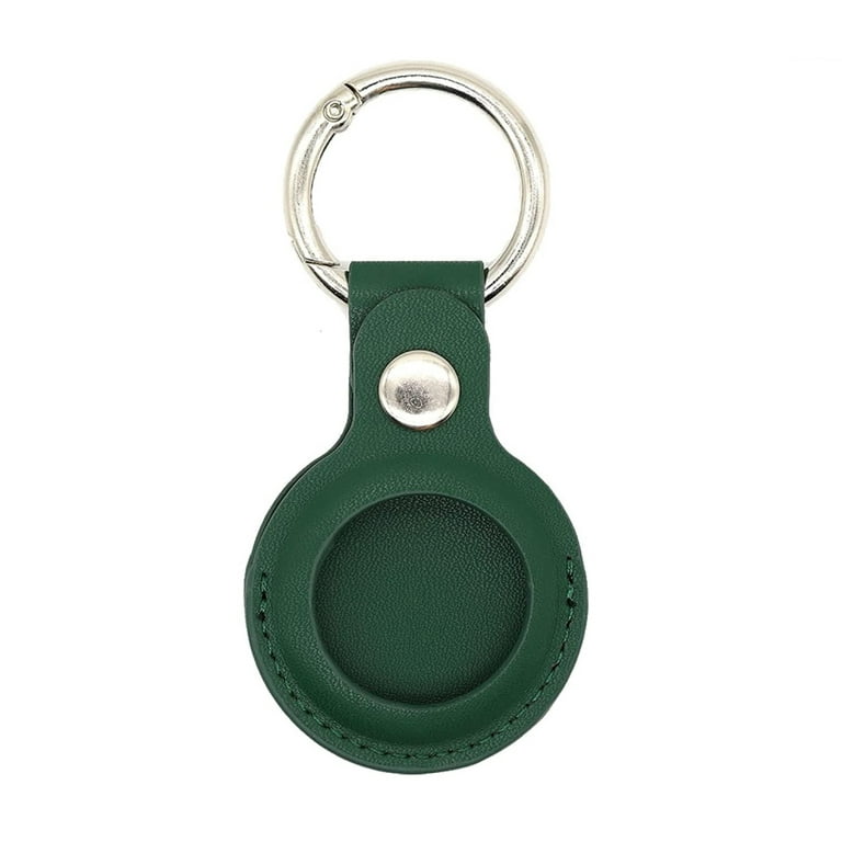Bulk Sell, Faux Leather Airtag Case Key Ring in 6 Colors