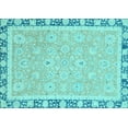 thumbnail image 1 of Ahgly Company Indoor Rectangle Oriental Light Blue Traditional Area Rugs, 8' x 12', 1 of 4