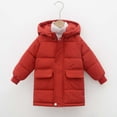thumbnail image 2 of Girls Down Winter Coat Long Hooded Jacket Warm Insulated Outerwear for Toddlers and Kids, 2 of 4