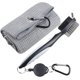 thumbnail image 1 of Toalla De Pelota De Golf Cubierta de pelota de golf con kits de cepillo Toalla de limpieza de palos de golf Accesorios deportivos (gris) Ehuebsd Para Estrenar, 1 of 9