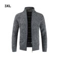 thumbnail image 3 of keepw Cardigan Tricoté Chaud et Confortable, Chandail en Polyester à la Mode pour Hommes Gris Foncé 3TG 1Ensemble, 3 of 6