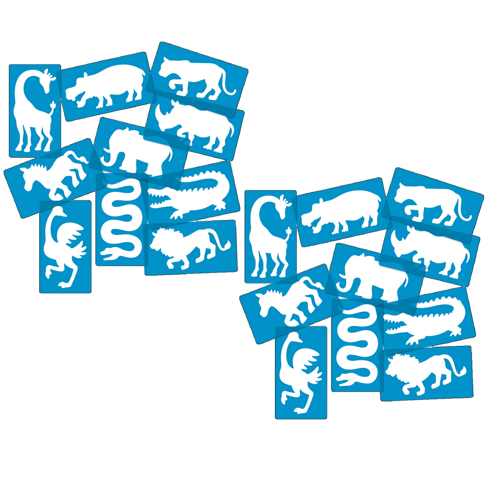 Roylco Safari Animal Stencils (20 Count) 