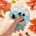 thumbnail image 6 of Glitter Pumpkin Squishy Toy, Slow Rebound Squeeze Stress Relief Fidget, Cute Halloween Party Favor Gift for Kids Adults (Blue), 6 of 7