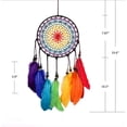 thumbnail image 7 of Colorful Rainbow Dream Catcher, Colorful Feather Dream Catchers for Bedroom Adult, Large Dream Catchers for Wall Hanging, Dream Catcher for Home Decorations Gift, 7 of 7