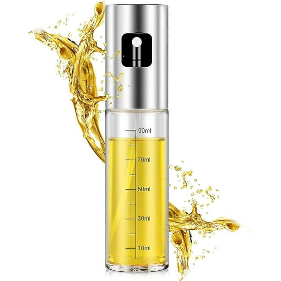 Premium Oil Sprayer for Kitchen and Air Fryer 100ml Spray for Kitchen Leakproof Glass Oil with Dispenser Accessories