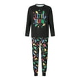thumbnail image 2 of Meihuid Christmas Pajamas for Family Pjs Matching Set Long Sleeve T-Shirts and Pants Holiday Nightgowns with Merry Christmas, 2 of 10