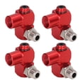 thumbnail image 2 of Pneumatic Tool Adapter, Rotatable Lightweight 4Pcs 150 PSI 1/4in NPT Thread 360 Degree Air Hose Connector  For Glue, 2 of 8