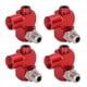 thumbnail image 1 of Conector de manguera de aire de 360 grados, adaptador de herramienta neumática de rosca NPT de 1/4 pulgadas, 4 Uds., 1 of 5