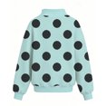 thumbnail image 4 of Abcomgle Girls Sweatshirt 14-16 Cute Mock Neck Long Sleeve Girls Pullover Top Oversized Polka Dot Sweaters for Teens Cotton Winter School Clothes for Teen Girls, 4 of 4