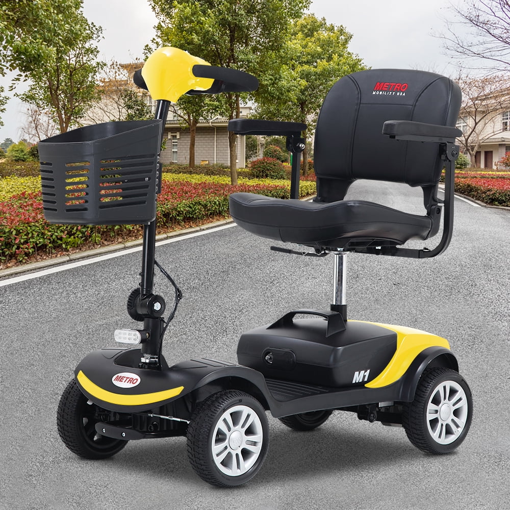 BTMWAY 4 Wheel Mobility Scooter, Compact Electric Wheelchair Device