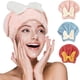 thumbnail image 1 of 3 piezas de turbantes de secado rápido, gorros para cabello seco súper absorbentes, gorros de ducha, gorros de toalla anti-frizz con lazos, adecuados para todo tipo de cabello, 1 of 4