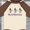 thumbnail image 4 of Inktastic My 1st Mardi Gras Fleur De Lis Boys or Girls Long Sleeve Baby Bodysuit, 4 of 5
