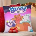 thumbnail image 4 of We Bare Bears Fundas de almohada de terciopelo con tema, regalos de funda de almohada, decoración para el hogar, cojín de lanzar, regalo de cumpleaños para fans y parejas. 50cm x 50cm., 4 of 6