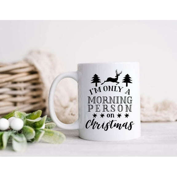 Christmas Trees Mug, Retro Christmas Holiday Mug, Xmas Winter Mug, Christmas Morning Person Cups, Funny Xmas Gifts, Christmas Decor Christmas Coffee Mug, Friend Christmas Gifts
