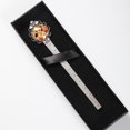 thumbnail image 4 of Thanksgiving leaves Vintage Silver Lace-Edged Bookmark: a Gift for Readers and Book Lovers, 4 of 5