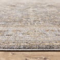 thumbnail image 3 of 8' Beige Grey Machine Woven Oriental Indoor Runner Rug, 3 of 3