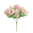 thumbnail image 1 of Flor de peonía artificial Oficina en casa Ramo floral Decoración Fiesta Tela de seda Peonía falsa, Rosa claro, 7 cabezas Inevent HA6619-01B, 1 of 6