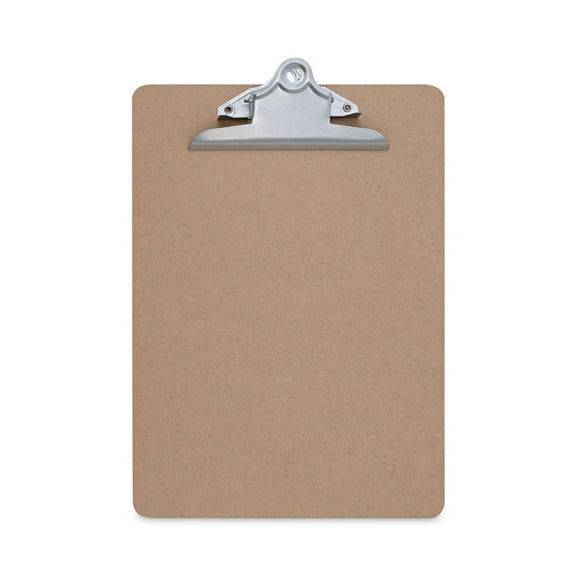 Universal UNV40304 1.25 in. Clip Capacity 8.5 in. x 11 in. Hardboard Clipboard - Brown