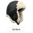 thumbnail image 6 of Yirtree Men Trapper Hat Bomber Hats Winter Trooper Ear Flaps Hats Aviator Snow Windproof Thermal Faux Fur Warm Hunting Skiing Cycling Cold Weather Hats, 6 of 8