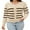 Yellow, variant on Sociala Womens Striped Coat Button Down Long Sleeve Open Front Cardigan Sweater