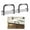 Black, variant on Mattress Slide Stopper, Extra Tall Non-Slip Mattress Gripper Retainer Bar, Adjustable Mattress Holder Stopper for 14 x10" Metal Bed Frame to Prevent Sliding, Easy Install (2 Pack, Black)