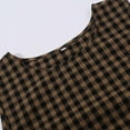 thumbnail image 6 of Women's Plaid 2 Piece Outfit Sleeveless Tank Top & Wide Leg Pants Set Y2K Gingham Lounge Suit, Breathable & Trendy Khaki S, 6 of 9