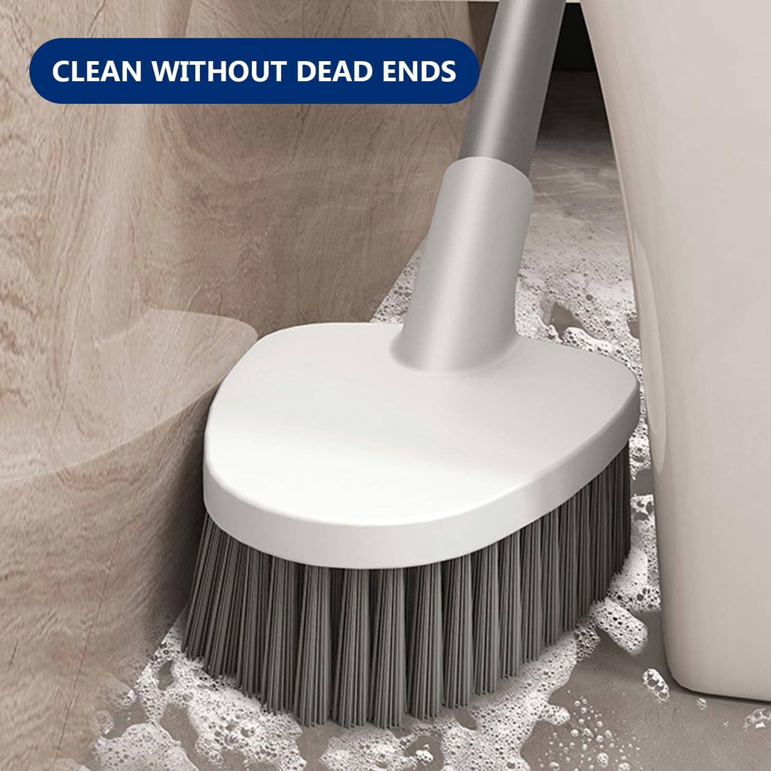 2 Pack Toilet Brush and Holder,Ergonomic, Elegant, Durable, Toilet Bowl Brush for Bathroom