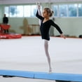 thumbnail image 4 of Costway 7 FT Folding Balance Beam Foam Floor Gymnastic Beam with Carrying Handles Blue, 4 of 10