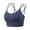 Blue, variant on Womens Bras Lace Wireless Women Bras with String Quick Dry Shockproof Running Fitness Large Size Underwear White M