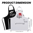 thumbnail image 2 of Aspire 2 PCS Embroidered Apron Set for Couples, Adjustable Cooking Aprons for Engagement, Wedding - Lip and Beard, 2 of 6