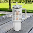 thumbnail image 4 of Christian Tumbler 40Oz With Handle & Straw - You Are Inspiration Gift for Women - Bible Verse Religious Coffee Cup - Thank You Gifts For Mom, Friend, Sister, Grandma on Birthday, Mothers Day, 4 of 6