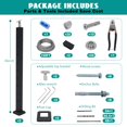 thumbnail image 5 of Garvee Black Cable Railing Post 36 Inch 36"x2"x2" Level Drilled Surface Mount T304 Stainless Steel Cable Railing System Kit Indoor Outdoor with Paper User Guide PS01 BH4S, 5 of 8
