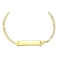 thumbnail image 1 of Pulsera Esclava Italiana Figaro Pave Pulso 14k 2.6mm 16cm, 1 of 4