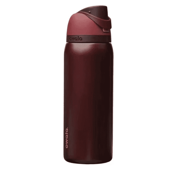 Owala Freesip 32oz Insulated Stainless Steel Water Bottle - Black Cherry