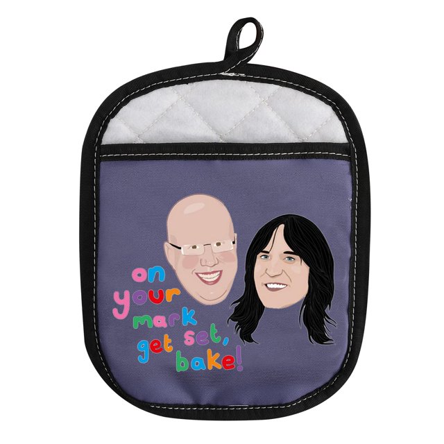 Divertido regalo para hornear en You Mark Get Set Bake Oven Pads Porta ollas con bolsillo (¡obtén Set Bake! Color)