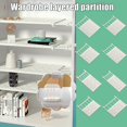 thumbnail image 2 of Wardrobe Layered Partition Nail-free Clapboard Cabinet Divider Rack Wardrobe Telescopic Bathroom Organ N4M8 Clapboard Telescopic R4W0, 2 of 9