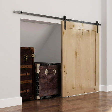 6ft Antique Sliding Barn Wood Door Hardware Kit Cabinet Closet