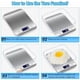 thumbnail image 4 of Báscula de cocina electrónica Precisión 0,001 kg - /Batería Báscula de cocina digital de acero inoxidable 5 kg/11 lb Función de tara Conversión de líquido Parada automática -, 4 of 5
