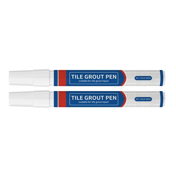 2Pcs Grout Pen Grout Line Marker Pen with Replaceable Pen Tip, Grout Lines in Bathrooms & Kitchens Floor